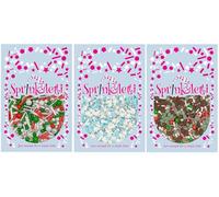 Sprinkletti - Bundle - Christmas Favourites Cake Sprinkles - Edible Cake Topper Sprinkles Cupcake Decorations - HoHo Ho!, Jingle and Frosty - 30g Each. Great for Festive Winter Parties