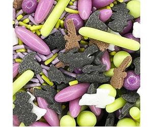 Sprinkletti - Halloween Hocus Pocus 30g Cake Topper Sprinkles - Edible Cake Decorations - Witchy Mix For Halloween, Harry Potter & Autumn Themed Cakes & Bakes