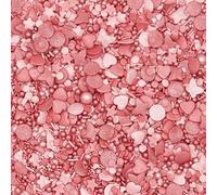Sprinkletti - Pink Mix - 30g Cake Topper Sprinkles - Shimmer Love Hearts, Butterflies, Stars, Balls & Strands - Edible Butterfly Cake Decorations - Valentines Cake Sprinkles