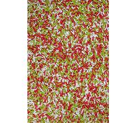 SPRINKLY - Matt Sugar Strands - Red, White & Light Green - 500g