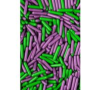 SPRINKLY - Polished Rods - Purple & Green (Halloween) - 500g