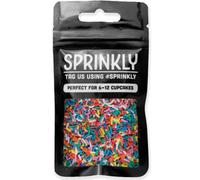 Sprinkly Rainbow Sprinkles 30g Pouch - Vanilla Sugar Strands for Cake Decorating