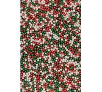 SPRINKLY - Shimmer Pearls - Red, White & Green - 150g Pouch