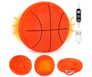 Sprinqdawin Basketball Plush USB Heating Pad, 14 Inch Sports Warm Pillow