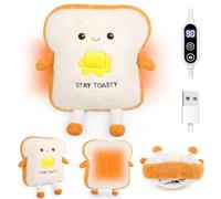 Sprinqdawin Toast Plush Heating Pad, 14 Inch USB Electric Warm Pillow