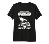 Sprint Car Dirt Track Racing Drag Racer Sprint Car Racing Premium T-Shirt