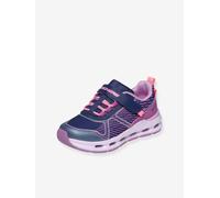 Skechers Girl's Glide-Step + Sprint Lines Trainers, Navy Synthetic Multi Trim, 3 UK Child