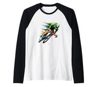 Sprint to Victory in THE Green Jersey Raglan Baseball Tee