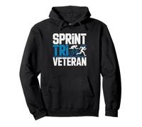 Sprint Triathlon Veteran Multiple Race Finisher Short Course Pullover Hoodie