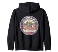 Sprinting Mom Like A Regular Mom But Cooler Sprint Run Mom Zip Hoodie