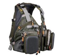 Sprinton Maxcatch Fly Fishing Vest Adjustable One Size Fishing Backpack Pop Color Daypack Backpack with Tech Pack Pockets and Drop Down Fly Benches