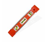 Sprit Level 9 Inch Magnetic Compact Bubble Tool with 3 Vials Heavy Duty Pocket Leveller for DIY Construction Caravan & Woodwork Small Torpedo Shockproof Design (24cm)