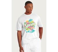 Sprite Men's Retro 90s Beach Obey Your Thirst T-Shirt in White | Size: XL Sprite White XL