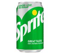 Sprite No Sugar 24 x 330ml Cans