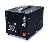 Spritech - PCP Air Compressor, Built-in Power Converter, Portable 4500Psi/30MPa, Water/Oil Free, PCP Rifle/Gun and Air Pump for Paintball Tank, Powered by 12V DC or