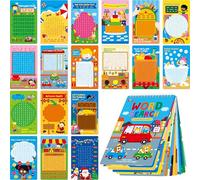 SpriteGru Dry Erase Word Search Game Pad, 30 Reusable & Erasable Word Games, Search & Find Puzzles Brain-Boosting Activity Book for Kids, Educational Toy for Road Trip Airplane Travel