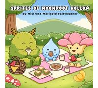 Sprites of Moonroot Hollow: A Bold and Easy Cozy Fantasy Coloring Book with Woodland Fairies, Tiny Forest Creatures, and Whimsical Nature Scenes