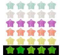 Spritewelry 100g Glow in The Dark Star Beads Luminous Star Acrylic Spacer Beads Bulk for Bracelet Necklace Jewelry Making