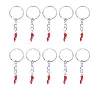 Spritewelry 10Pcs Lucky Cornicello Italian Horn Keychain Hot Pepper Charms