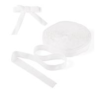Spritewelry 12.5 Yards Velvet Ribbon 25mm White Vintage Double Side Velvet Ribbons for Gift Wrapping Christmas Party Decoration Wreath Crafts Bow Making