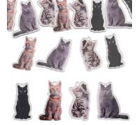 Spritewelry 12 Pcs Cat Charms Acrylic Cute Cat Pendants Charm for Keychains Assorted Crafting Cats Animal Charms for Jewelry Making Necklace Earrings