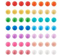 Spritewelry 140pcs 9mm Silicone Beads Colorful Round Silicone Focal Beads Rubber Ball Loose Spacer Bead for Pen Keychain Lanyard Jewelry Making