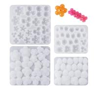 Spritewelry 2 Pcs Flower Silicone Molds Floral Petal Resin Casting Moulds