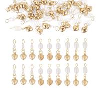 Spritewelry 30Pcs Natural Freshwater Pearl Charms & Heart Pendants