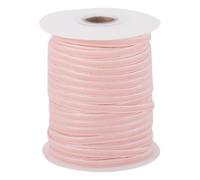 Spritewelry 50 Yards Pink Velvet Ribbon 3mm Vintage Single Face Satin Ribbon Decorating Lace Trim for Gift Wrapping Christmas Wreath Bow DIY Crafts Sewing