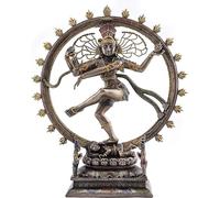 Spritualityarts Dancing Nataraja Shiva Statue - 10 inches Divine Hindu Figurine That Destroys Evil | Ignorance | and Death in Premium Cold Cast Bronze | Yoga Hall Decor | Gift idea