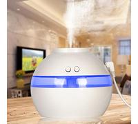 Spritumn 300ML Ultrasonic Humidifier Cool Mist Humidifier Essential Oil Diffusers Aroma Diffusers Scented Oil Diffusers Air Purifier USB Powered Whisper Quiet for Baby Bedroom Office Home Car (B)
