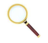 Spritumn Magnifier Antique Mahogany Handle 10X Lens Reading Magnifying Glass for Books, Newspapers, Maps, Coins, Jewellery, Hobbies & Crafts
