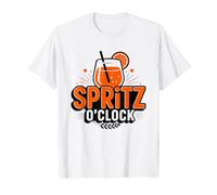 Spritz Cocktail O'clock Vintage Italian Aperitivo Badge T-Shirt