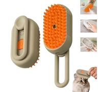 Spritz Defur Comb for Cats, Celery Pets Steam Brush, 3 in 1 Water Cat Brush, Cat Mist Brush, 2024 Upgrade Steamy Cat Brush, Grooming Brush for Removing Tangled and Loose Hair (Red)