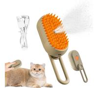 Spritz Defur Comb For Cats, Pet Steam Brush Cat, Cat Steam Brush, Water Cat Brush, Rechargeable Spray Dog Brush Remove Static Flying Hair, Hair Removal Comb For Cat And Dog