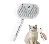 Spritz Defur Comb, Steam Cat Brush, Water Tank, 35 ml, Electric Spray Comb, Stainless Steel, Rechargeable Care Brush, Massage, Effective Dog Hair Remover for Cats, Dogs,