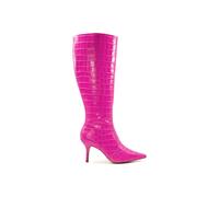 'Spritz' Leather Knee High Boots Dune London Pink 5