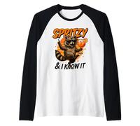 Spritzy and I Know It - Funny Spritz Racoon Raglan Baseball Tee