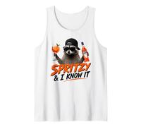 Spritzy and I Know It - Funny Spritz Racoon Tank Top