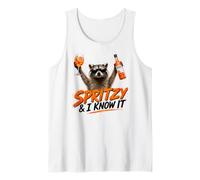 Spritzy and I Know It - Funny Spritz Racoon Tank Top