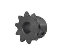 sprocket 1Pcs 04C Chain Gear 45# Steel 9T/10T Teeth Large Step Industrial Sprocket Wheel With Top Wire Bore 5/6/8/10mm(9 Teeth,6mm)