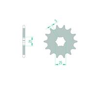Sprocket AFAM Steel Autolimpiable 30300-paso 520 for Moto Spare Parts Accessory