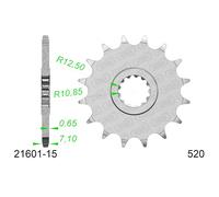Sprocket AFAM Steel P520 - Z15 (DIS.21601) Kawasaki 636 Ninja ZX-6R 19/25