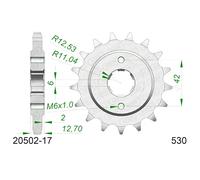 Sprocket AFAM Steel P530 - Z17 (DIS.20502) Honda 500 CB Four 71/79
