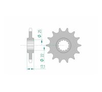 Sprocket AFAM Steel Standard 20405-paso 525 for Moto Spare Parts Accessories