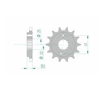 Sprocket AFAM Steel Standard 20507-paso 525 for Moto Spare Parts
