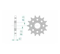 AFAM 28403-17 Chain Pinion