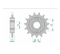 Sprocket AFAM Steel Standard 52612-paso 520 for Moto Spare Parts Accessories
