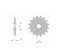 Sprocket AFAM Steel Standard 58102-paso 420 for Moto Spare Parts Accessories PC