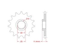Sprocket Front RK-C4065-14 JTF1902 Afam 73303